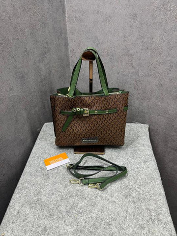 Michael Kors Emilia Green Handbag With Dust Cover 22311 Green