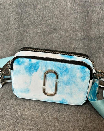 Marc Jacobs The SnapShot Camera Sling Bag Tie Dye Blue