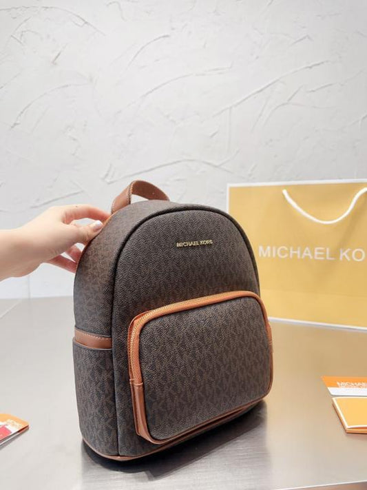 Michael Kors MK Medium Backpack Coffee Brown
