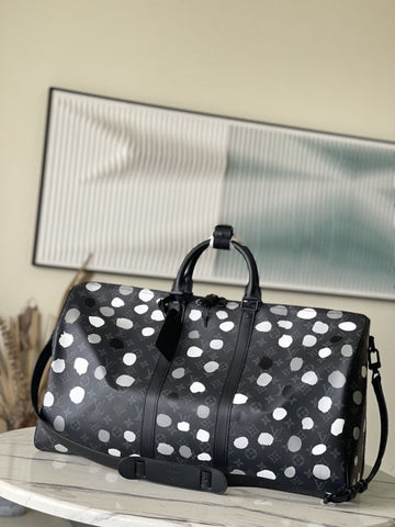 Louis Vuitton LV Keepall X YK eclipse Duffle new Black With Dust Bag 2023-9