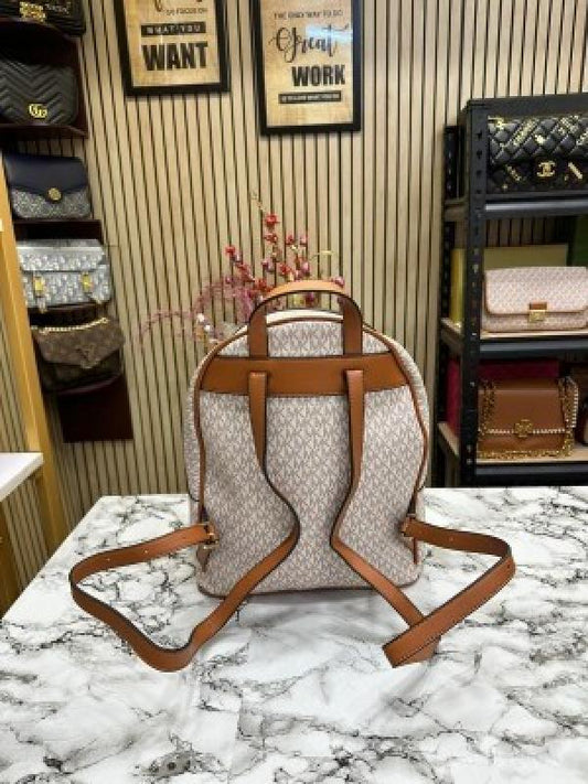 Michael kors Kenley Premium Quality Bagpack Biege Brown