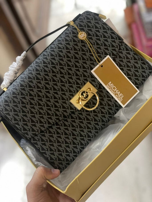 Michael Kors Hendrix Logo Cross-Body Bag Black