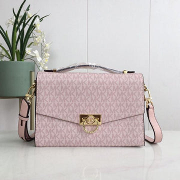 Michael Kors Hendrix Logo Cross-Body Bag Pink