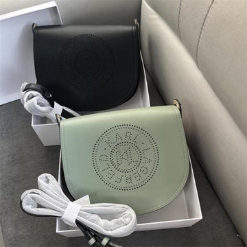 Karl Lagerfeld KCircle Saddle Perforated Logo Bag -Oil Green