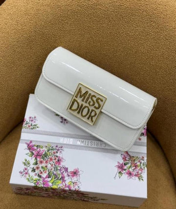 Miss Dior By Christian Dior Flap White