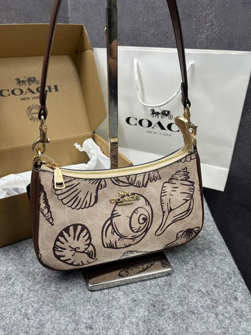 Coach Teri Shoulder Bag In Signature Canvas Shell Print