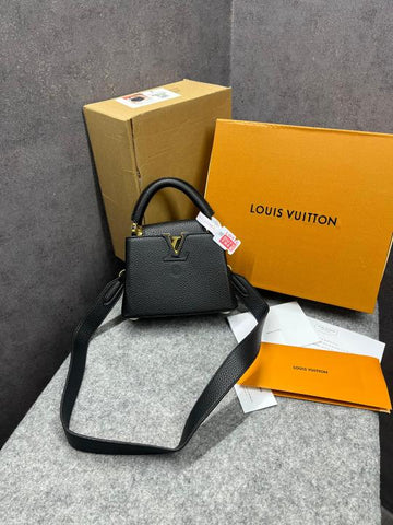 Louis Vuitton Capucines Mini Black OG Double Box With Dust Bag 98147-1 Black