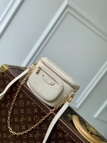 Louis Vuitton Mini Bumbag Monogram Empreinte Embossed Beige With OG Box & Dust Bag M82208