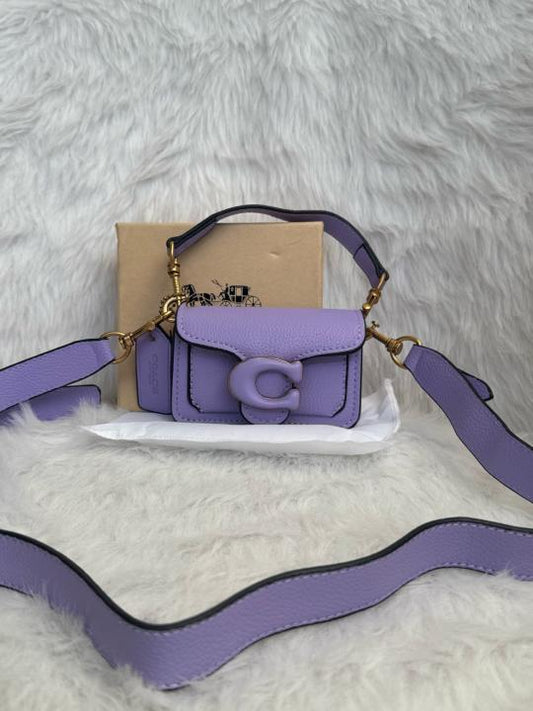 Coach Tabby 12 Purple Monogram