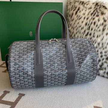 Goyard Barrel 40 Sports Bag Grey