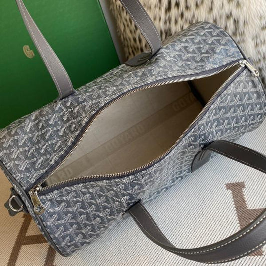 Goyard Barrel 40 Sports Bag Grey