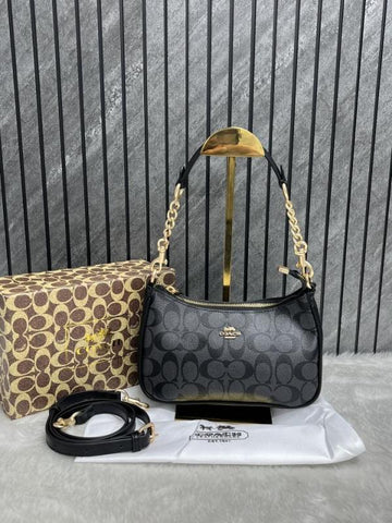 Coach Teri Black Shoulder Bag Black