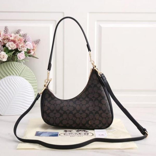 Coach Twisted Teri Shoulder Bag Black