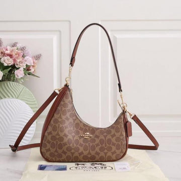 Coach Twisted Teri Shoulder Bag Brown