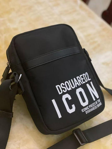 Dsquared2 Icon Print Crossbody Bag In D1113 Black