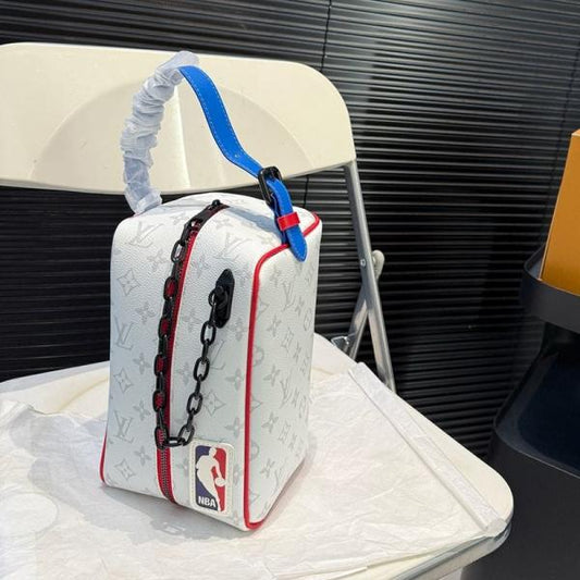 Louis Vuitton X Nba Cloakroom Dopp Kit Monogram Lv With OG Box & Dust Bag 85149 White