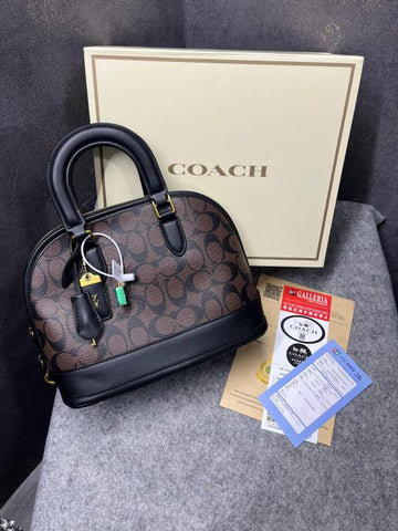 Coach Sierra Satchel Brown With Black