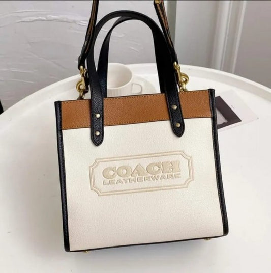 Coach Field 22 Tote Bag With OG & Dust Cover & Shoulder Strap & Carry Bag