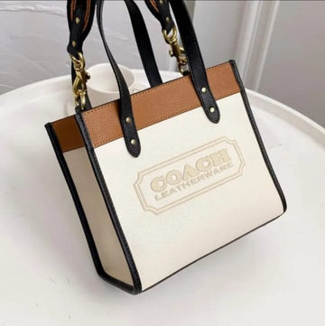 Coach Field 22 Tote Bag With OG & Dust Cover & Shoulder Strap & Carry Bag
