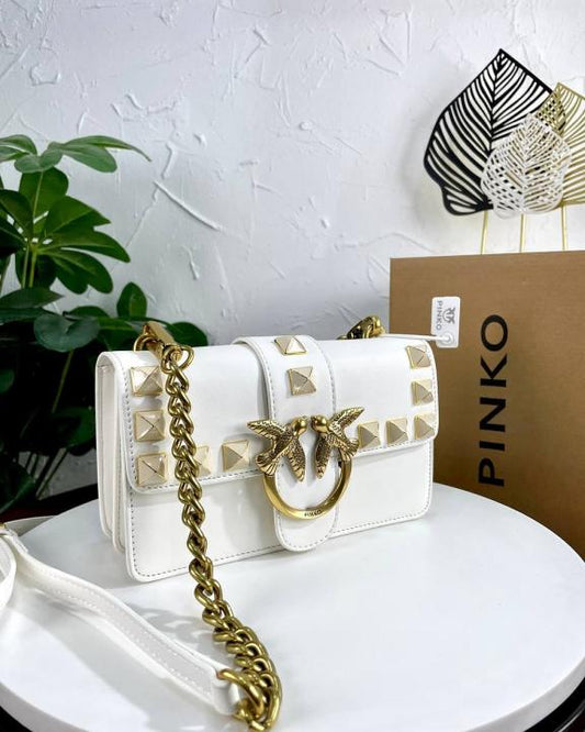 Pinko Love Studded Crossbody Bag