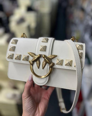 Pinko Love Studded Crossbody Bag