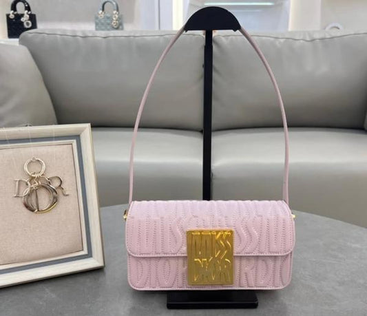 Christian Dior Quilted Miss Dior Flap Shoulderbag Pink