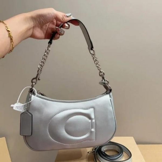 Coach GB Teri Shoulder Bag Silver
