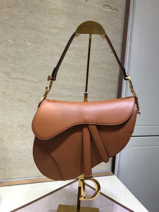 Christian Dior Saddle Bag Brown
