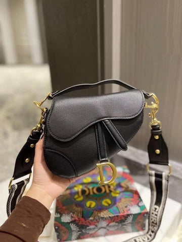 Christian Dior Saddle Bag Black