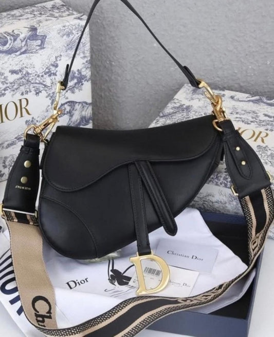 Christian Dior Saddle Bag Black