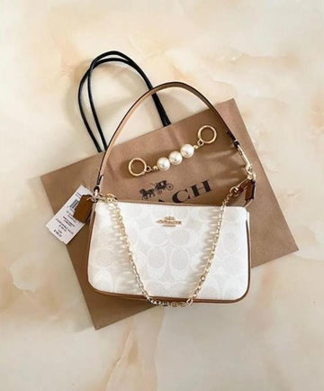 Coach Nolita 19 Glacie White Sling Bag