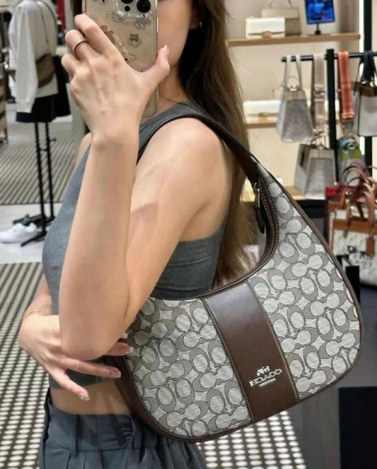 Coach Carmen Shoulder Bag Brown
