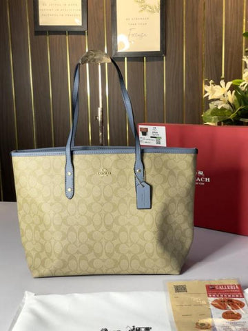 Coach Signature City Tote Bag Blue