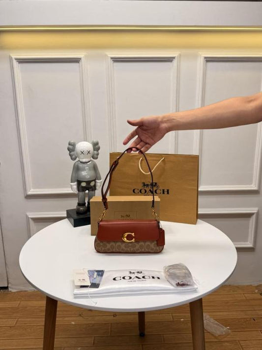 Coach Small Jet Shoulder Bag Brown