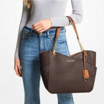 Michael Kors Jet Set Tote Coffee Brown