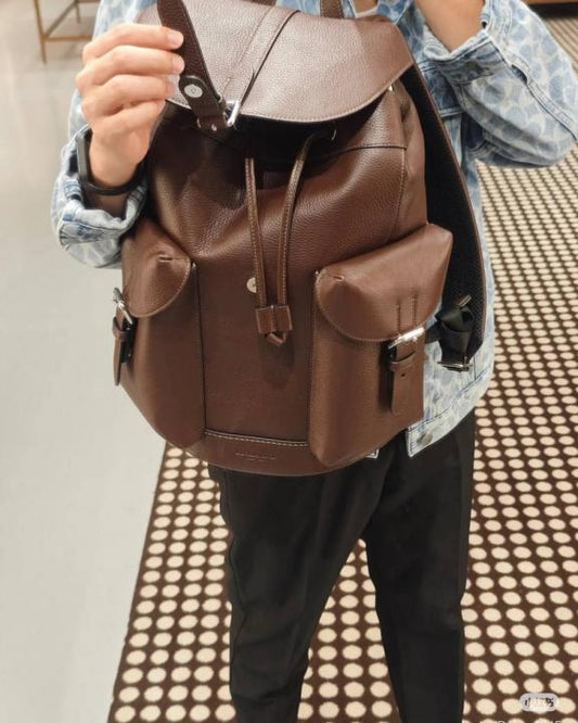 Coach_Warner_Backpack_Signature_Coated_Canvas_Leather_With_Dust_Cover__Red_Coffee