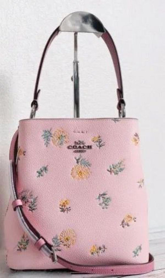 Coach_floral bucket with box premium quality with box