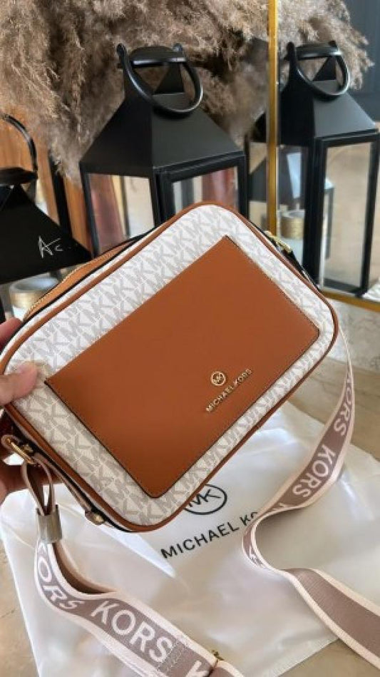 Michael Kors logo print Maeve crossbody with box 1003