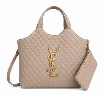 YSL SAINT LAURENT ICARE MAXI SHOPPING BAG IN QUILTED LAMBSKIN - Y690