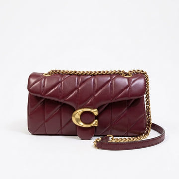 Coaach Tabby 20 Quilted Leather Shoulder Bag With Box Dustbag Bill