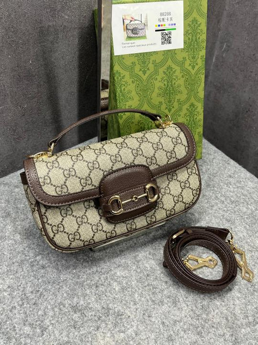 Gucci_Horsebit_Top_Handle__Shoulder_Bag_Brown_With_Khakhi_GG_Monogram_Canvas_Signature_Horsebit_With_Dust_Cover_&_OG_Box_