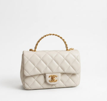 Chanel top handle flap bag premium quality with orignal box