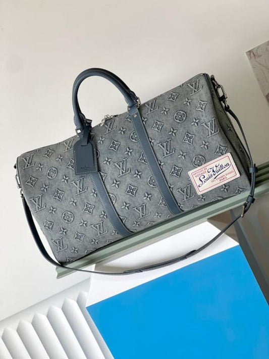 Louis_Vuitton_Lv_Monogram_Washed_Denim_High_Quality_Duffle_Bag__With_Dust_Cover