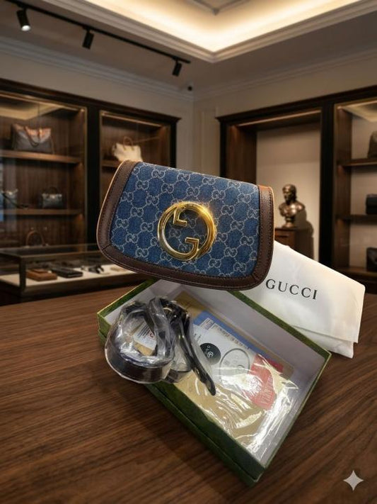 Gucci Blondie_Top_Handle_Sling_Bag_With_Box_Dustbag_SlingBelt_6401
