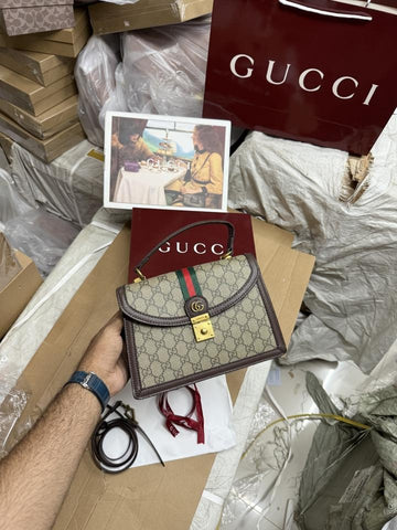 Gucci gg ophidia tophandle bag with double box_l carrybag premium quality 526