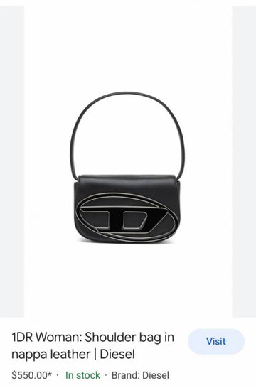 Diesel 1dr iconic Shoulder Bag With Ogbox Carrybag Etc Model no 214