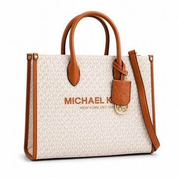 Michael_Kors Mirella Tote Bag With Dust Bag Including Card 22320 Beige Brown