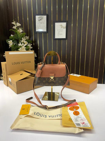 Louis vuitton madeleine top handle bag with double box((M27574-Tan)