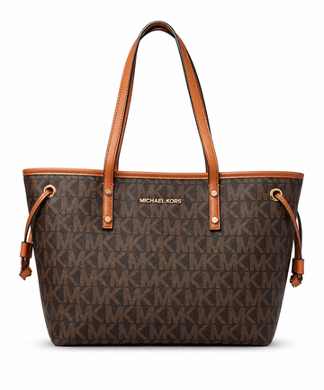 Michael_Kors_MK Voyager Tote Bag With Side Pocket & Dust Bag (Coffee Brown 2003)