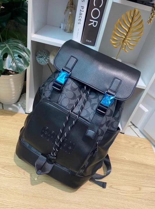 Coach_Rivington_Backpack_Colorblock_Black_Black_Signature_Canvas_Unisex_Backpack_With_Dust_Cover_-_Black_Black